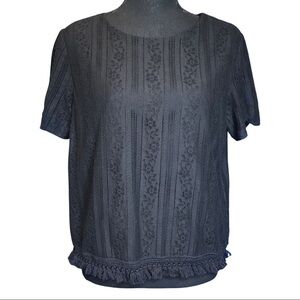 MICHAEL Michael Kors Black Lace Top